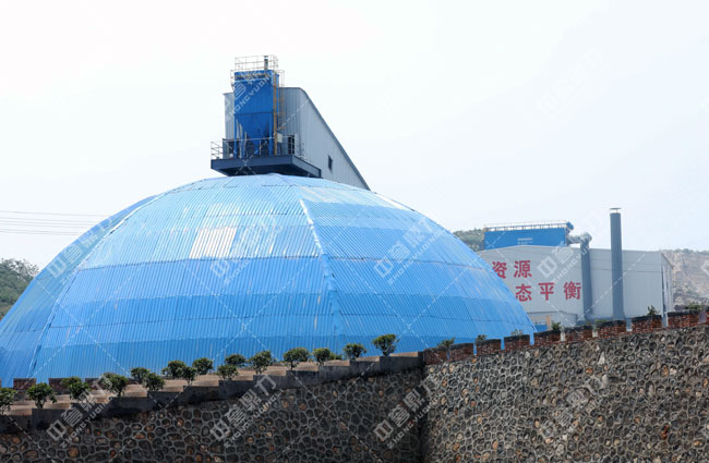 衛(wèi)輝市資源有限公司時(shí)產(chǎn)3000噸骨料生產(chǎn)線(xiàn)儲(chǔ)料倉(cāng)